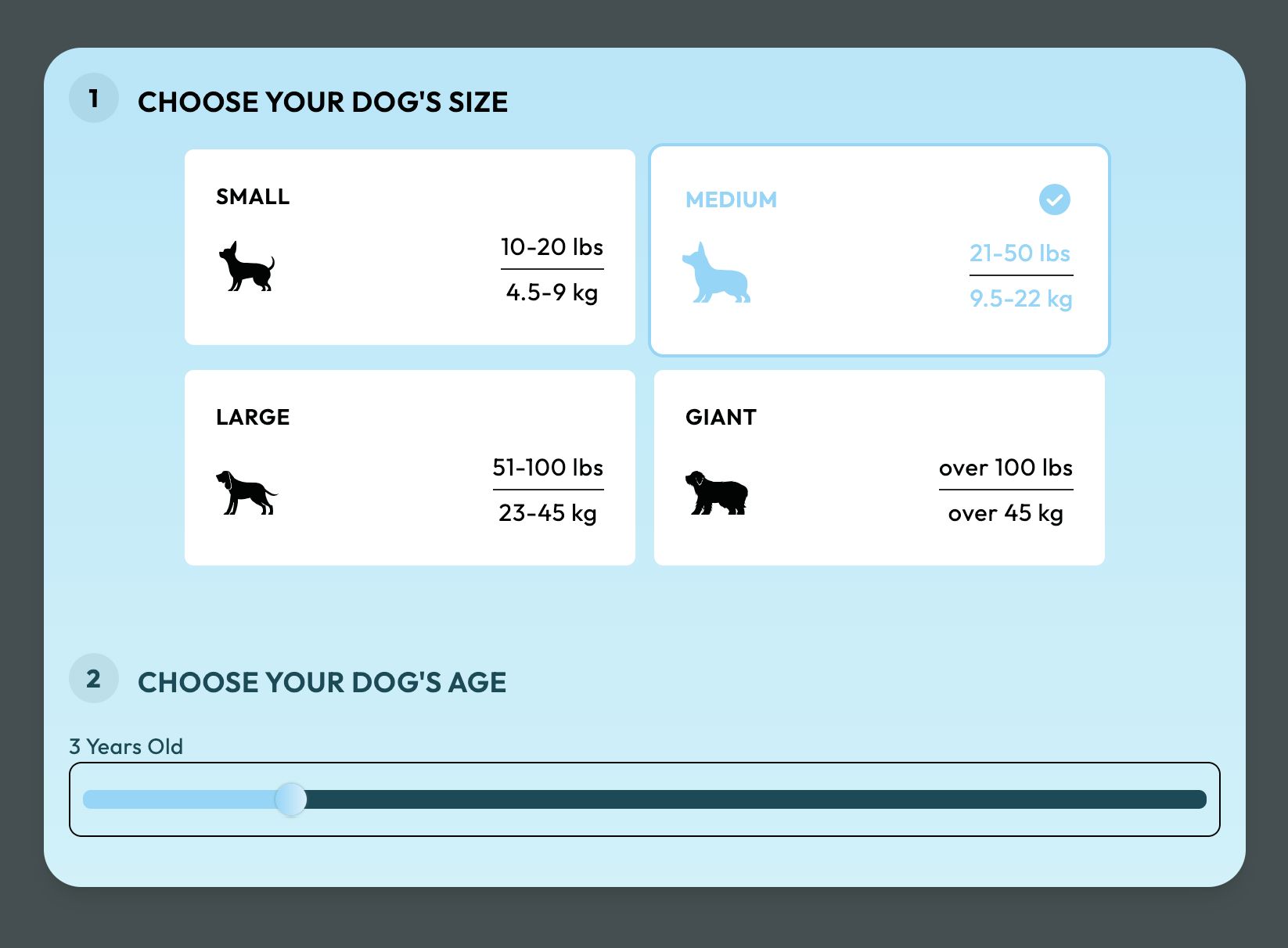 Dog age calculator